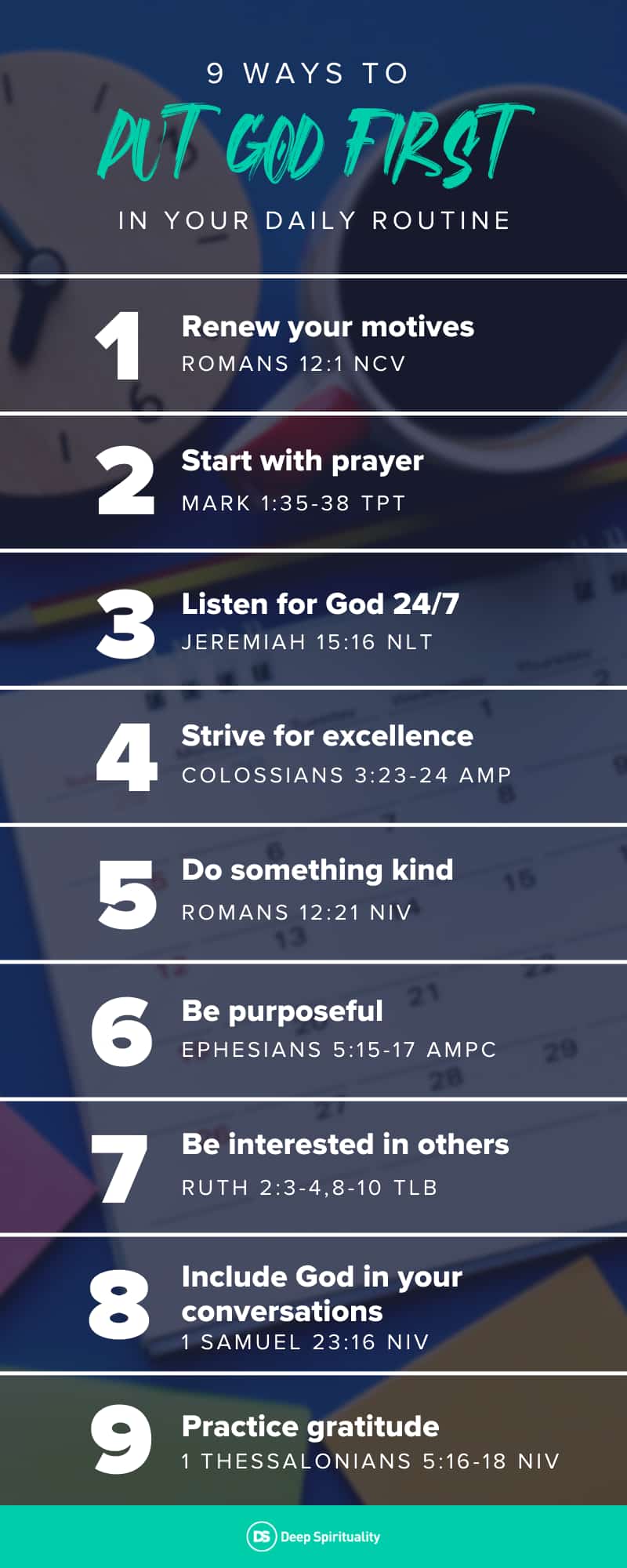 9 ways to put God first